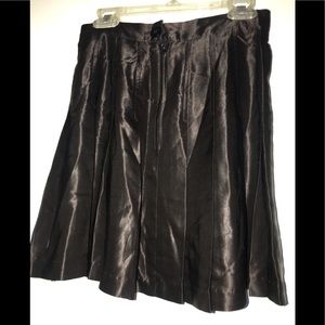 CONTEMPO CASUALS , size 5   , pleaded brown skirt !